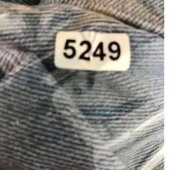 Benjamin Benmoyal Cassette Overshirt Striped Denim Oversized Shirt Jacket Top Bl - Picture 11 of 11